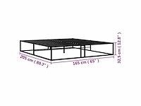 Bedframe 160x200 cm - zwart metaal - afbeelding 8 van  8