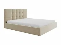 Bedkast 180 x 200 cm - stof - beige - by pascal morabito - afbeelding 3 van  7