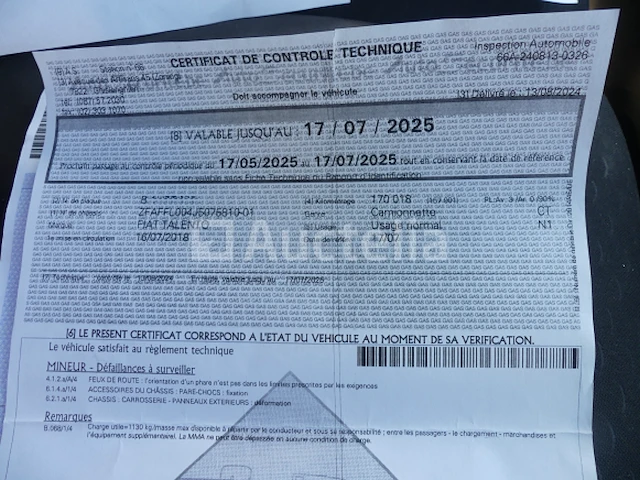 Bedrijfsvoertuig fiat talento 120 mutijet (2018-190.687 km-vin:zfaffl004j5075810) - afbeelding 4 van  28