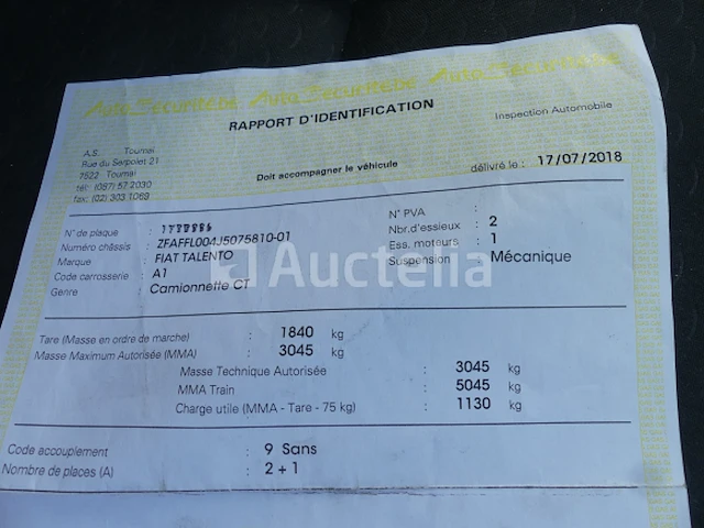 Bedrijfsvoertuig fiat talento 120 mutijet (2018-190.687 km-vin:zfaffl004j5075810) - afbeelding 11 van  28