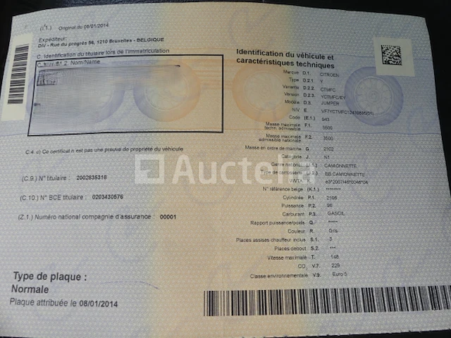 Bedrijfswagen citroën jumper (2013-126.464 km) - vin vf7yctmfc12439895 - afbeelding 20 van  32