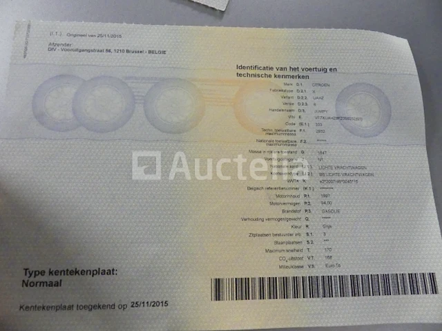 Bedrijfswagen citroën jumpy (2015-81.924 km) - vin vf7xuahz8fz056232 - afbeelding 22 van  29