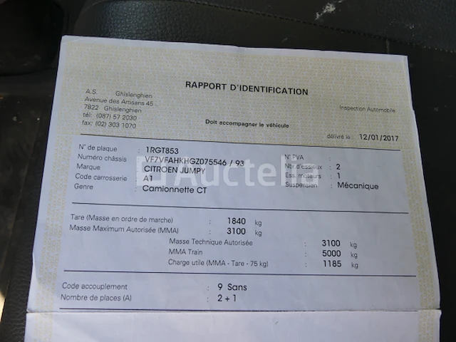Bedrijfswagen citroën jumpy (2016) - vin vf7vfahkhgz075546 - afbeelding 17 van  27