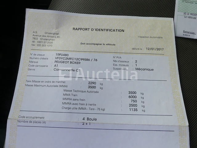 Bedrijfswagen peugeot boxer (2016-112.060 km) - vin vf3yc2mfc12c99586 - afbeelding 25 van  33