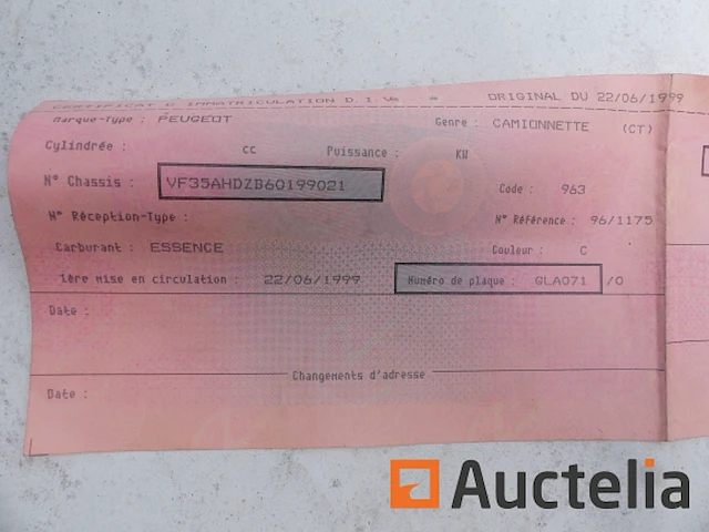 Bedrijfswagen peugeot partner (1999-186.581 km) - afbeelding 25 van  26