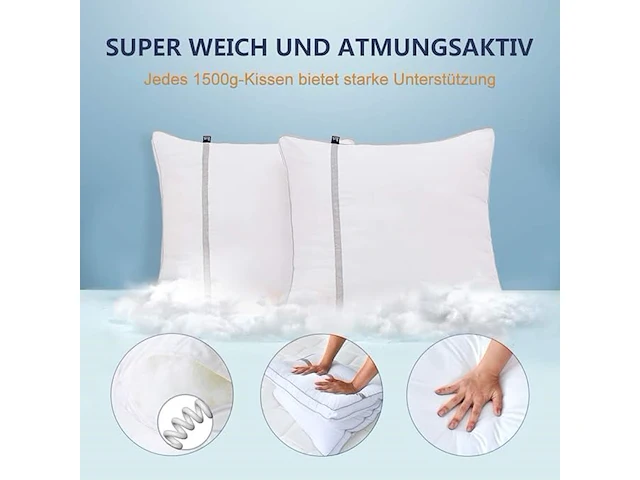 Bedstory kussen 80x80 cm set van 2 - afbeelding 2 van  4