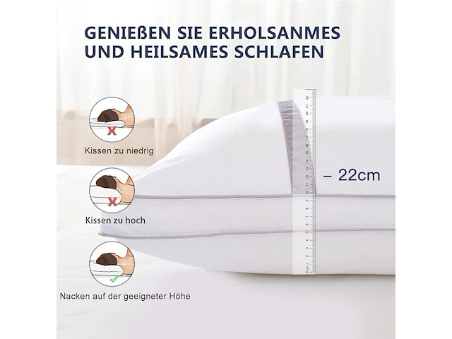 Bedstory kussen 80x80 cm set van 2 - afbeelding 3 van  4