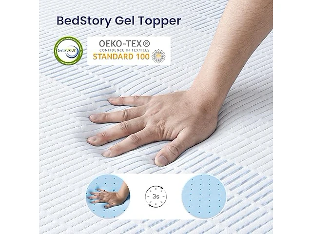 Bedstory matrastopper (160 x 200cm) - afbeelding 3 van  4