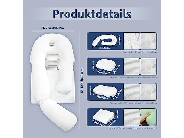 Bedwigkussen - afbeelding 2 van  2