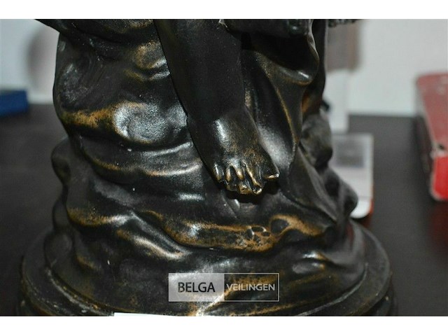 Beeld bronze look 70cm hoog - afbeelding 4 van  4
