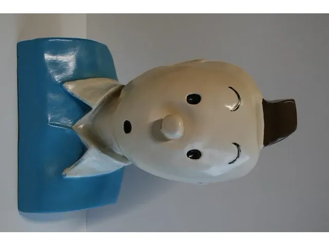 Beeld buste kuifje - blauw - 20 x 33 cm - afbeelding 2 van  9
