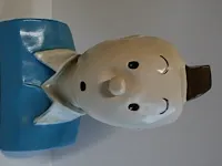 Beeld buste kuifje - blauw - 20 x 33 cm - afbeelding 2 van  9