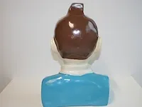 Beeld buste kuifje - blauw - 20 x 33 cm - afbeelding 5 van  9