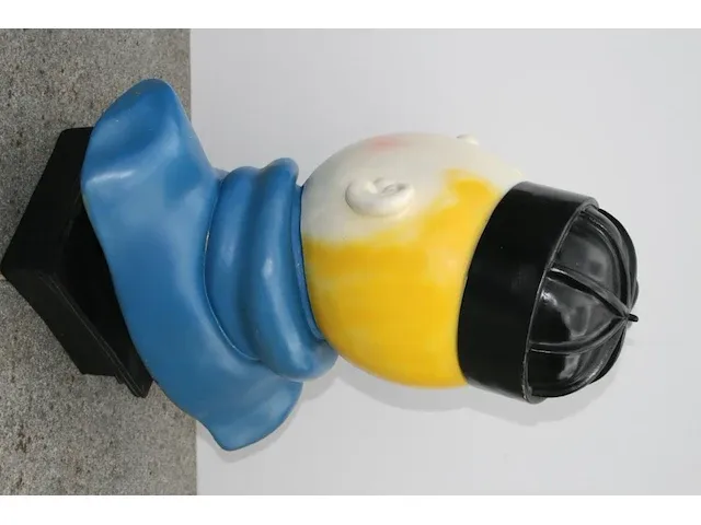Beeld buste kuifje - blauwe lotus - 22 x 35 x 53 cm - afbeelding 6 van  11
