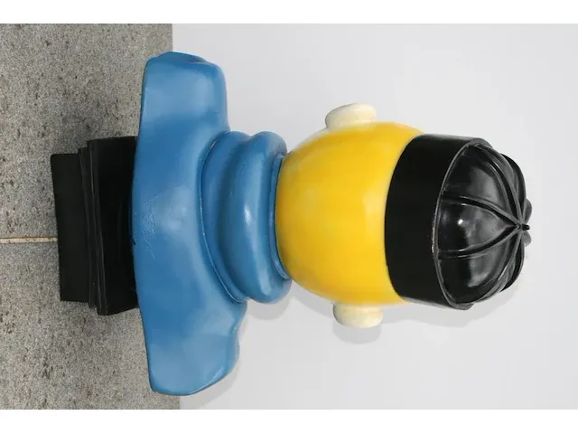 Beeld buste kuifje - blauwe lotus - 22 x 35 x 53 cm - afbeelding 7 van  11