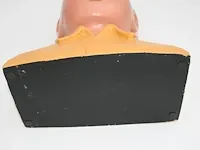 Beeld buste kuifje - geel - 20 x 32 cm - afbeelding 8 van  8