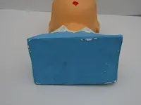 Beeld buste kuifje gips - blauw - 21 x 32 cm - afbeelding 2 van  10