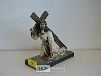 Beeld jezus lijdensweg h=26,5 cm - afbeelding 2 van  5
