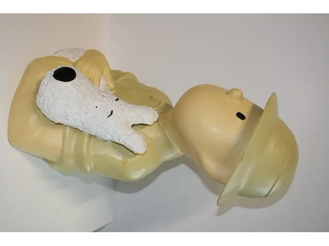 Beeld kuifje en bobbie in afrika - 33 x 46 cm - afbeelding 4 van  10