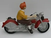 Beeld kuifje op de motor - 22 x 29 x 42 cm - afbeelding 7 van  11