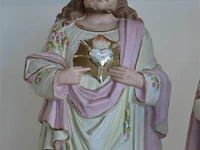 Beeld maria met kind h=43,5cm, beeld jezus h=46,5 cm - afbeelding 5 van  6