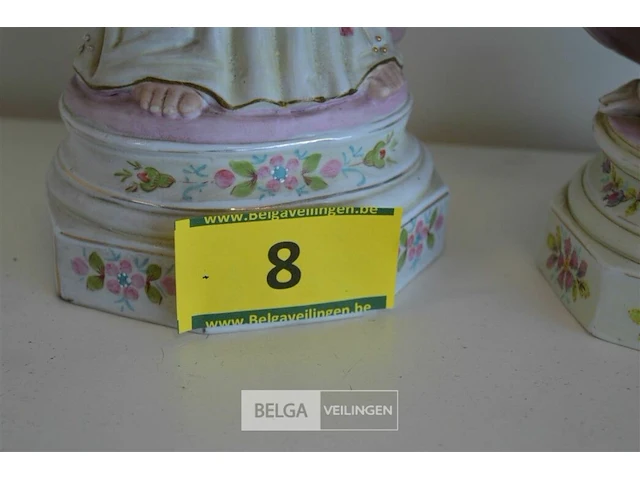 Beeld maria met kind h=43,5cm, beeld jezus h=46,5 cm - afbeelding 6 van  6