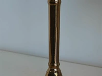 Beeld paard h=34cm , 2 kandelaars h=22,5 cm - afbeelding 4 van  5