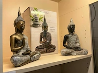 Beelden “buddha” (7x) (waaronder 1 fontein met lichtbal) en fotokaders en geurstokjes - afbeelding 7 van  7