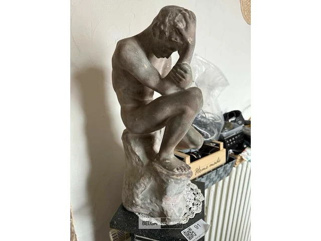 Beeldje "de denker" - afbeelding 2 van  2