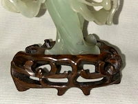 Beeldje in jade snijwerk - afbeelding 4 van  4