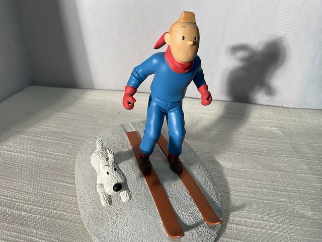 Beeldje tintin & bobby ski - afbeelding 1 van  5