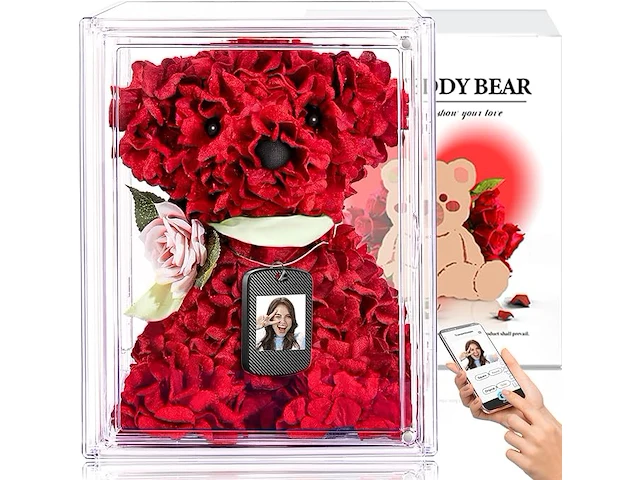 Beer in zijde-rozen - afbeelding 1 van  4