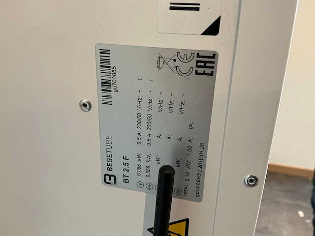 Begetube bt2.5f ventilatie unit - afbeelding 4 van  8