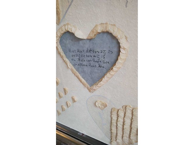 Begga d'haese zeldzame orginele collage in plexibox - afbeelding 2 van  3