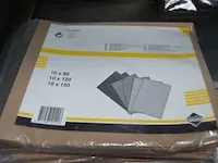 Behangpapier met baksteenprint, 11 pakken schuurpapier 80, self adhesive 3d wall files, 2 pooten wood stain dark brown spectrum - afbeelding 5 van  9