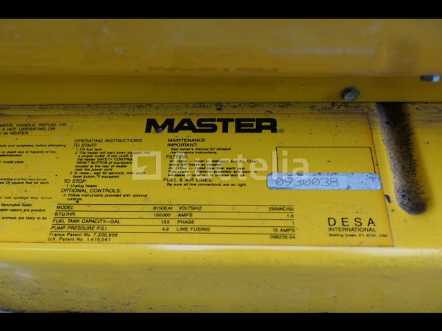 Beheers b150eai warmtekanon - afbeelding 6 van  7