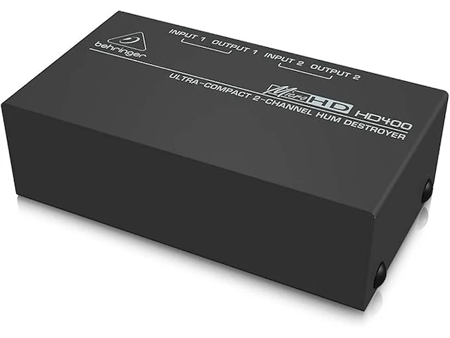 Behringer hd400 ultracompacte 2-kanaals humsuppressor - afbeelding 2 van  3