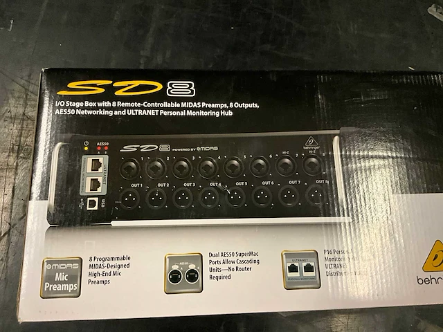Behringer sd8 stagebox - afbeelding 2 van  3