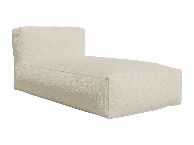 Beige badstof chaise longue - afbeelding 1 van  5