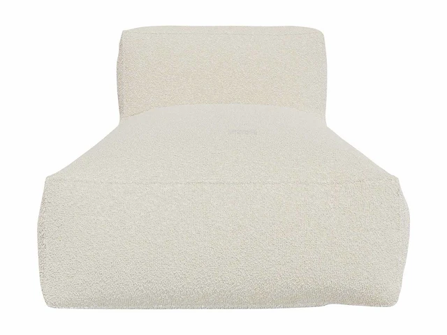 Beige badstof chaise longue - afbeelding 2 van  5