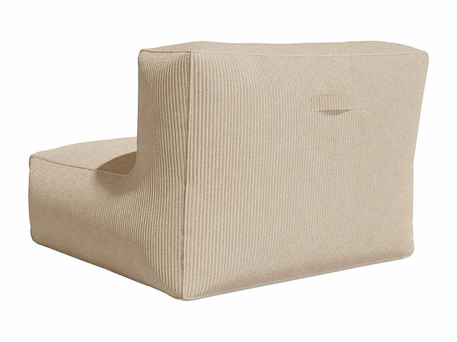 Beige corduroy hoekfauteuil - afbeelding 3 van  4