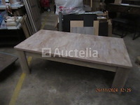 Beige gemarmerde salontafel - afbeelding 3 van  5