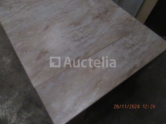 Beige gemarmerde salontafel - afbeelding 4 van  5