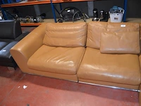 Beige lederen hoeksalon - afbeelding 5 van  7