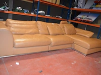 Beige lederen hoeksalon - afbeelding 7 van  7