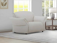 Beige stoffen fauteuil