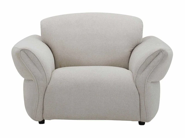 Beige stoffen fauteuil - afbeelding 2 van  6