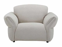Beige stoffen fauteuil - afbeelding 2 van  6