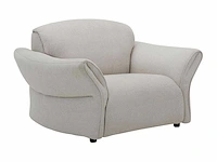 Beige stoffen fauteuil - afbeelding 3 van  6