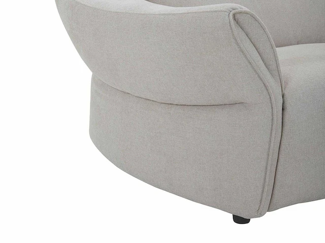 Beige stoffen fauteuil - afbeelding 5 van  6